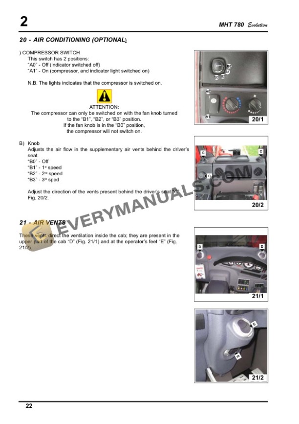Manitou MHT 780 Evolution E3 Use and Maintenance Manual 64520EN-3