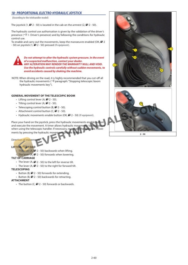 Manitou MHT 790, MHT-X 790 Operator Manual 648850EN-4