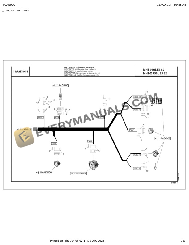 Manitou MHT 950L E3 S2, MHT-X 950L E3 S2 Parts Manual 648594 4 Manitou MHT 950L E3 S2, MHT-X 950L E3 S2 Parts Manual 648594 - Image 2