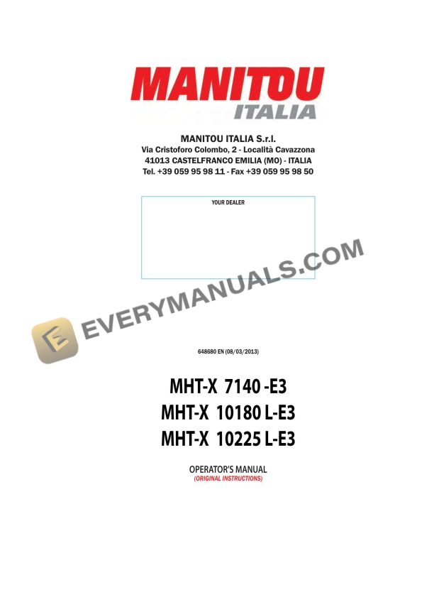 manitou mht x 7140 e3 mht x 10180 l e3 mht x 10225 l e3 operator manual 648680en 1