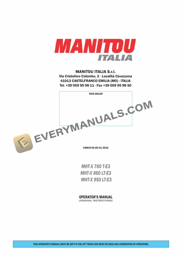 manitou mht x 780 t e3 mht x 860 lt e3 mht x 950 lt e3 operator manual 648645en 1