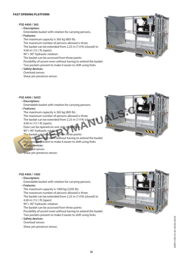 Manitou MHT-X 790 104J ST3A S1 to MHT 10230 129M ST4 S1 648913EN-3