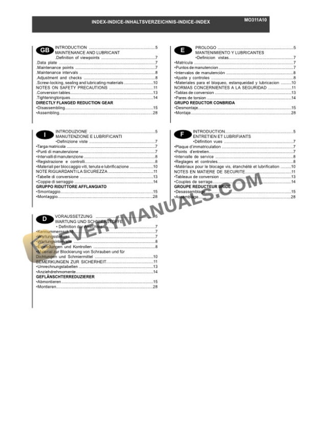 Manitou MI 60 H S1-E2, MI 70 H S1-E2 Repair Manual 547913EN 7 Manitou MI 60 H S1-E2, MI 70 H S1-E2 Repair Manual 547913EN-5