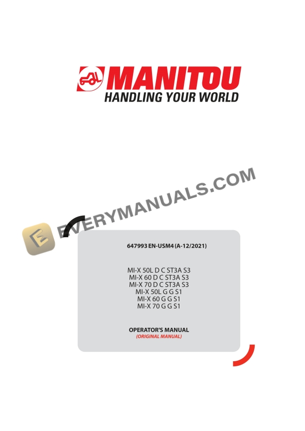 Manitou MI-X 50L D C ST3A S3 to MI-X 70 G G S1 Operator Manual 647993EN-USM4A122021 2 manitou mi x 50l d c st3a s3 to mi x 70 g g s1 operator manual 647993en usm4a122021 1