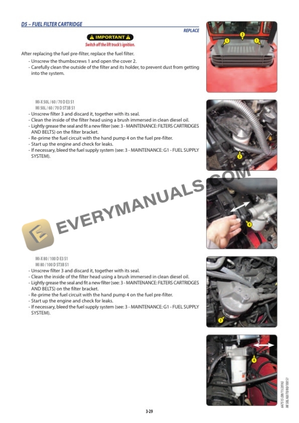 Manitou MI-X 50L D E3 S1 to MI 60-70 G S1 Operator Manual 647515EN 7 Manitou MI-X 50L D E3 S1 to MI 60-70 G S1 Operator Manual 647515EN - Image 5