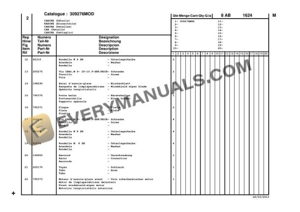 Manitou MIS 40 T S3 ST3B, MSI 50 T S3 ST3B Parts Manual CD647177-2
