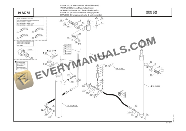 Manitou MIS 40 T S3 ST3B, MSI 50 T S3 ST3B Parts Manual CD647177-5