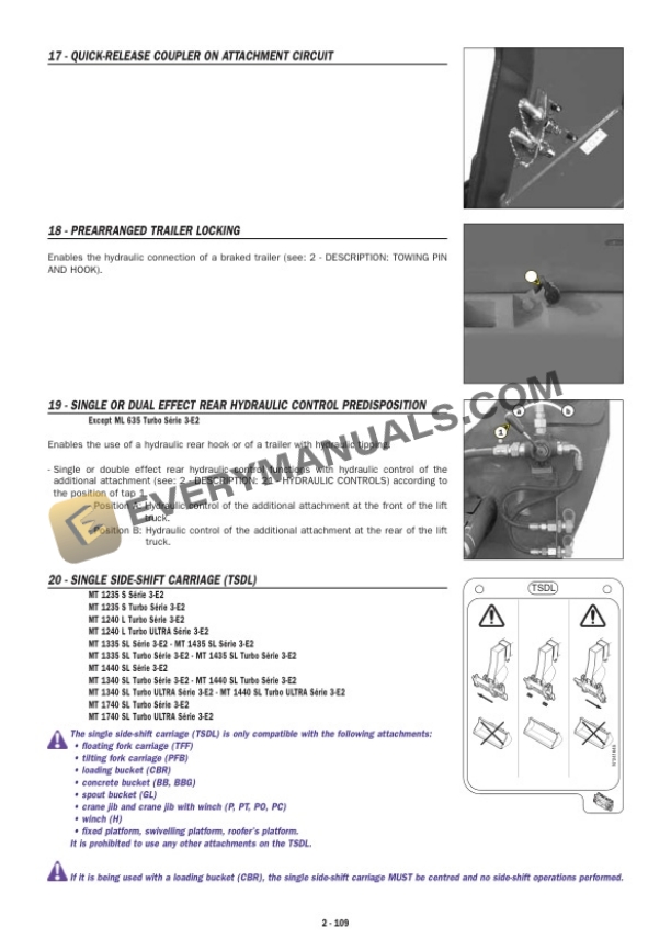 Manitou ML 635 T S3-E2 to MT 1740 SL T S3-E2 - Ultra Operator Manual 547848-4