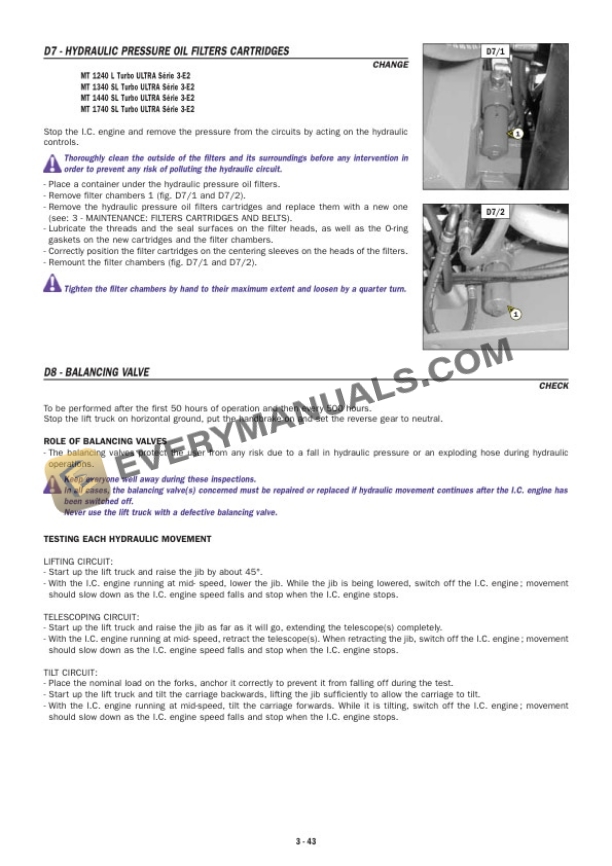 Manitou ML 635 T S3-E2 to MT 1740 SL T S3-E2 - Ultra Operator Manual 547848-5