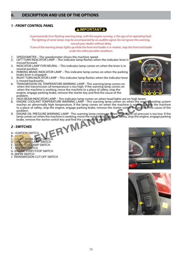 Manitou ML745 Operator Manual 53115057-3