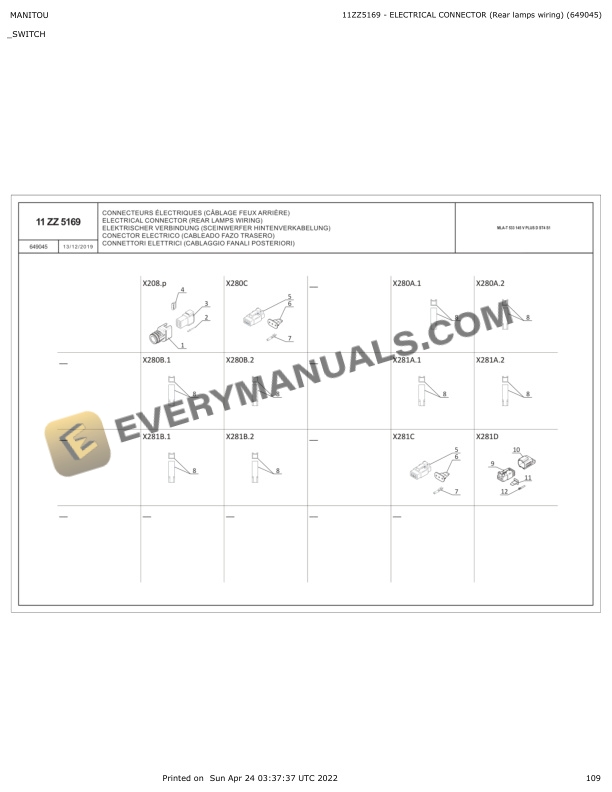 Manitou MLA-T 533 145 V PLUS D ST4 S1 Parts Manual 649045 4 Manitou MLA-T 533 145 V PLUS D ST4 S1 Parts Manual 649045 - Image 2