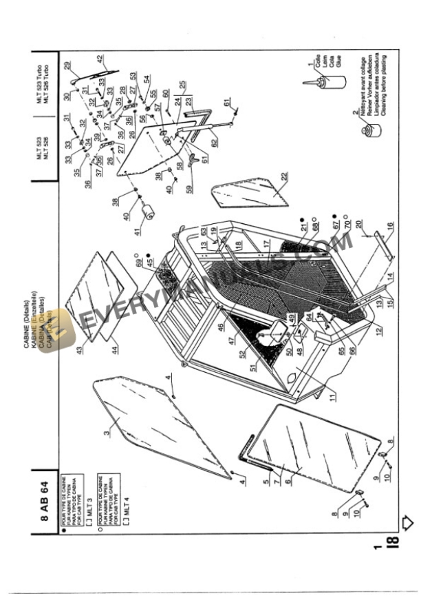 Manitou MLT 523, MLT 526, MLT 523 Turbo, MLT 526 Turbo Operator Manual 547006 FR-EN-4