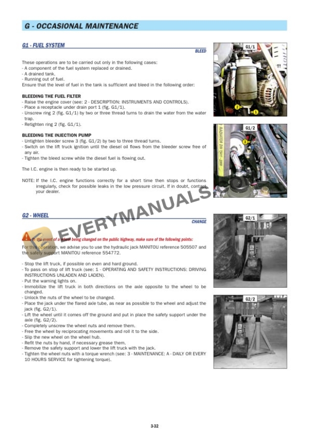 Manitou MLT 523 Turbo Evolution SC-E3, MT 620 Turbo Evolution SC-E3 Operator Manual 647011EN 7 Manitou MLT 523 Turbo Evolution SC-E3, MT 620 Turbo Evolution SC-E3 Operator Manual 647011EN - Image 5