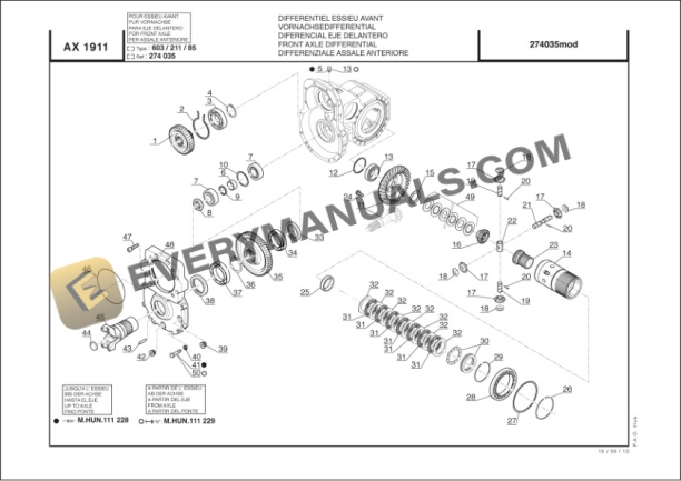 Manitou MLT 625-75 H S1-E3 Parts Manual 51900005-5