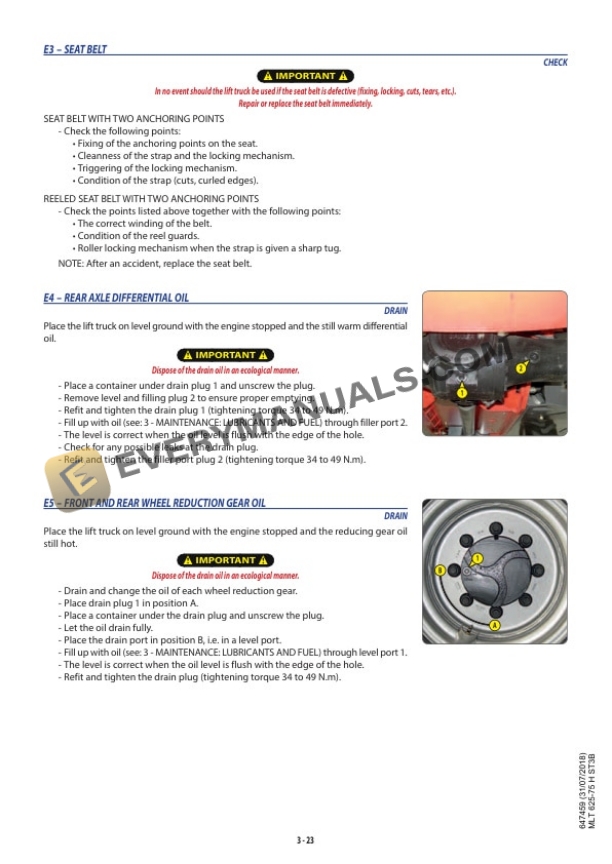 Manitou MLT 625-75 H ST3B Operator Manual 647459US 7 Manitou MLT 625-75 H ST3B Operator Manual 647459US - Image 5