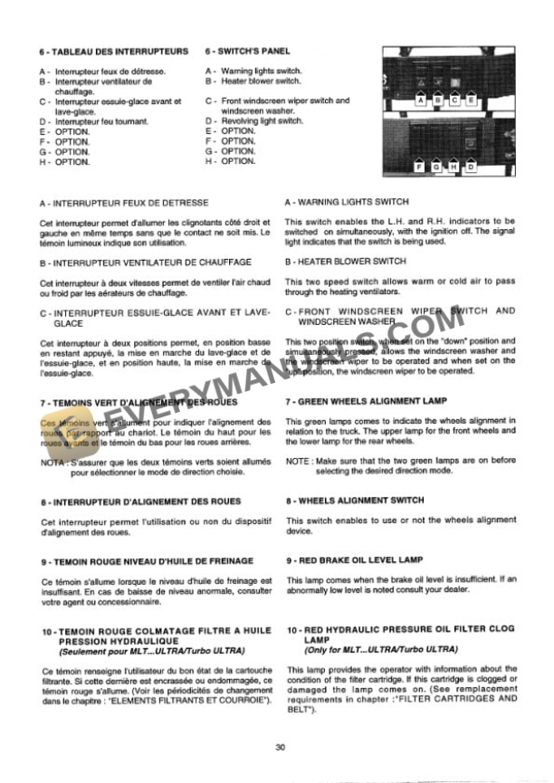Manitou MLT 626-630-725 Turbo Mono-Ultra Series 3 Operator Manual 547001 FR-EN-3