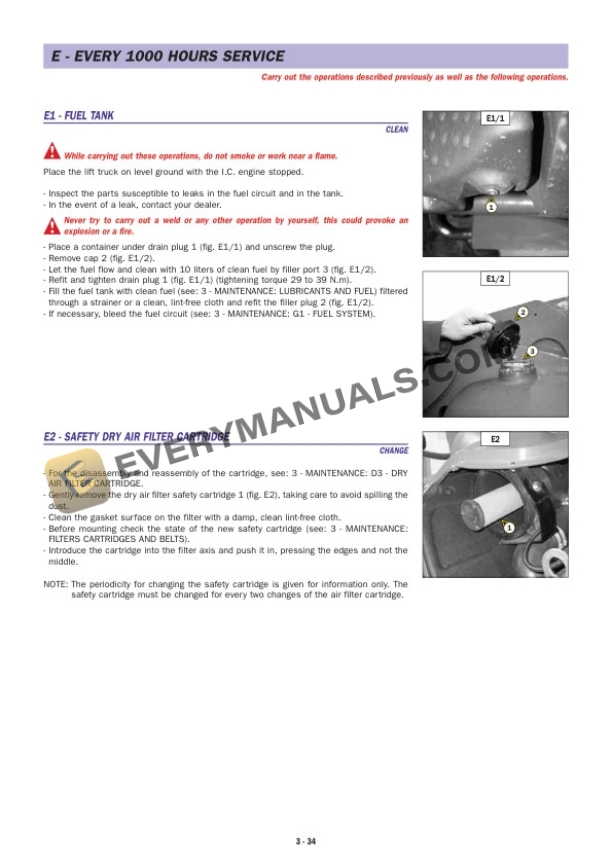 Manitou MLT 630 Turbo Series C-E2 to MLT 1035 L Turbo LSU Series 3-E2 Operator Manual 547971EN-5