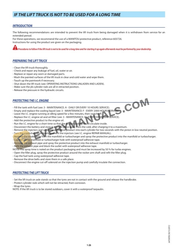 Manitou MLT 634 -120 LSU SG-E3, MLT 634 -120 LSU PS SG-E3, MLT 735 -120 LSU S7-E3 Operator Manual 647387EN 4 Manitou MLT 634 -120 LSU SG-E3, MLT 634 -120 LSU PS SG-E3, MLT 735 -120 LSU S7-E3 Operator Manual 647387EN - Image 2
