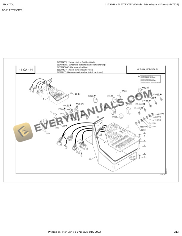 Manitou MLT 634 120D ST4 S1 Parts Manual 647537 7 Manitou MLT 634 120D ST4 S1 Parts Manual 647537 - Image 5