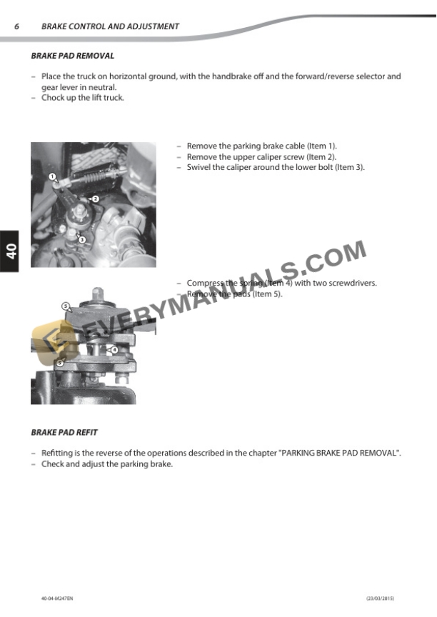 Manitou MLT 634 120D ST4 S1 Repair Manual 647538EN 5 Manitou MLT 634 120D ST4 S1 Repair Manual 647538EN - Image 3