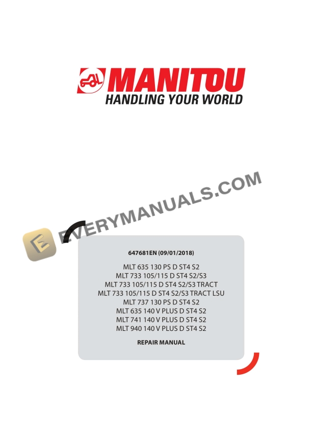 manitou mlt 635 130 ps d st4 s2 to mlt 940 140 v plus d st4 s2 repair manual 647681en 1