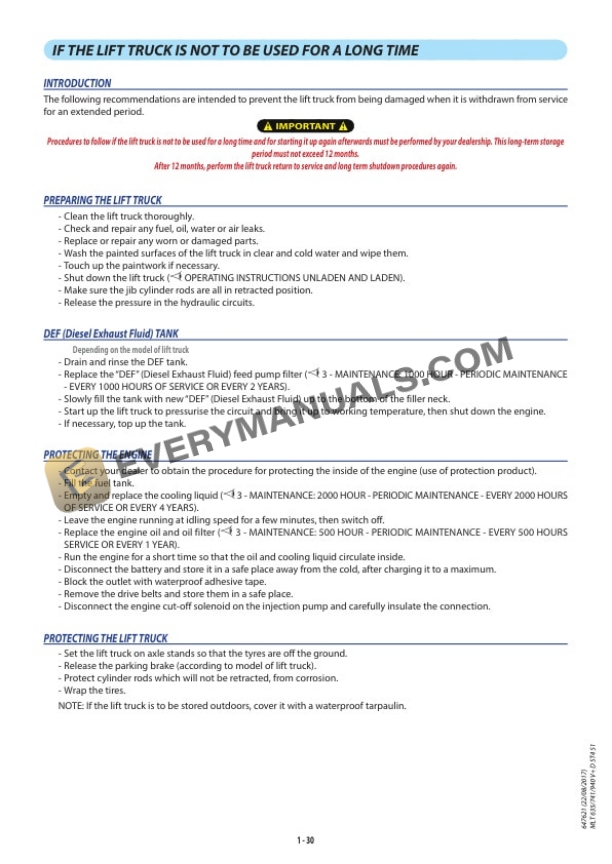 Manitou MLT 635 140 V Plus D ST4 S1, MLT 741 140 V Plus D ST4 S1, MLT 940 140 V Plus D ST4 S1 Operator Manual 647621EN 4 Manitou MLT 635 140 V Plus D ST4 S1, MLT 741 140 V Plus D ST4 S1, MLT 940 140 V Plus D ST4 S1 Operator Manual 647621EN - Image 2