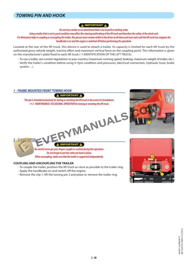Manitou MLT 635 140 V Plus D ST4 S1, MLT 741 140 V Plus D ST4 S1, MLT 940 140 V Plus D ST4 S1 Operator Manual 647621EN 6 Manitou MLT 635 140 V Plus D ST4 S1, MLT 741 140 V Plus D ST4 S1, MLT 940 140 V Plus D ST4 S1 Operator Manual 647621EN - Image 4