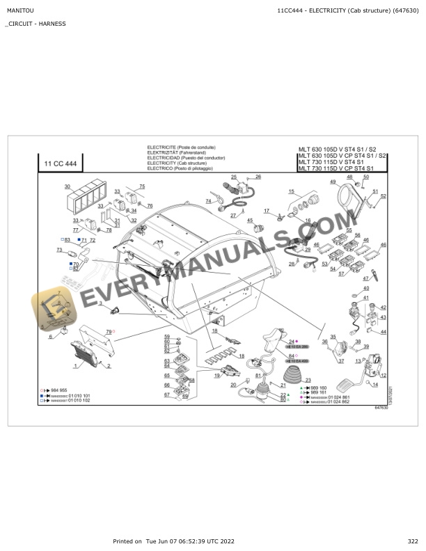 Manitou MLT 730 115D V ST4 S1, MLT 730 115D V CP ST4 S1 Parts Manual 647630 7 Manitou MLT 730 115D V ST4 S1, MLT 730 115D V CP ST4 S1 Parts Manual 647630 - Image 5