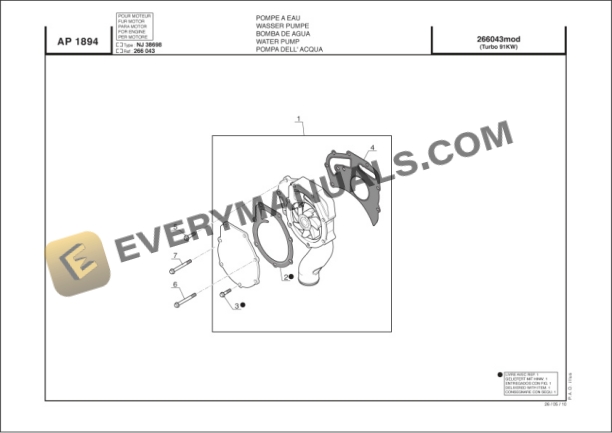 Manitou MLT 735 120 LSU S6-E3 Parts Manual 51900006-5