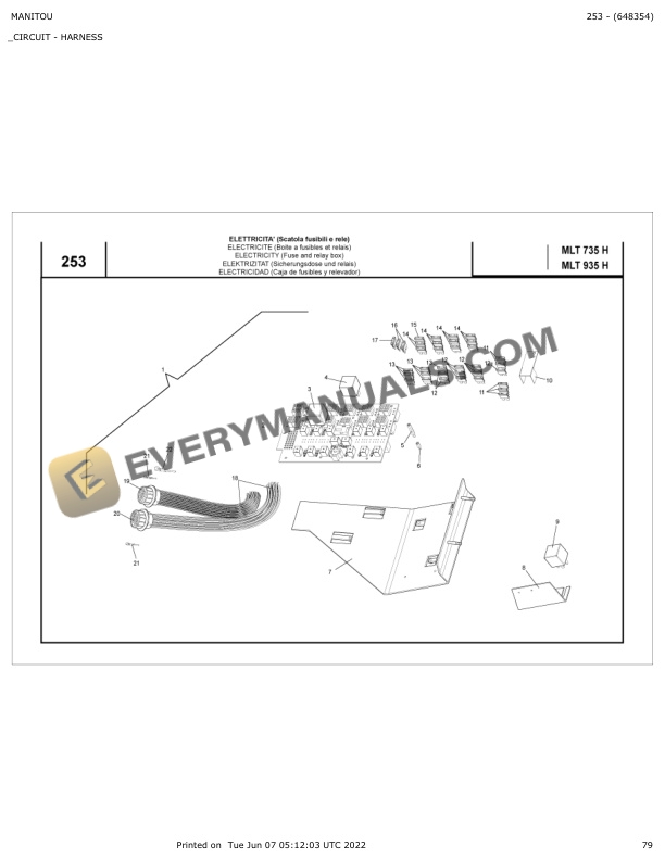 Manitou MLT 735 H, MLT 935 H Parts Manual 648354 4 Manitou MLT 735 H, MLT 935 H Parts Manual 648354 - Image 2
