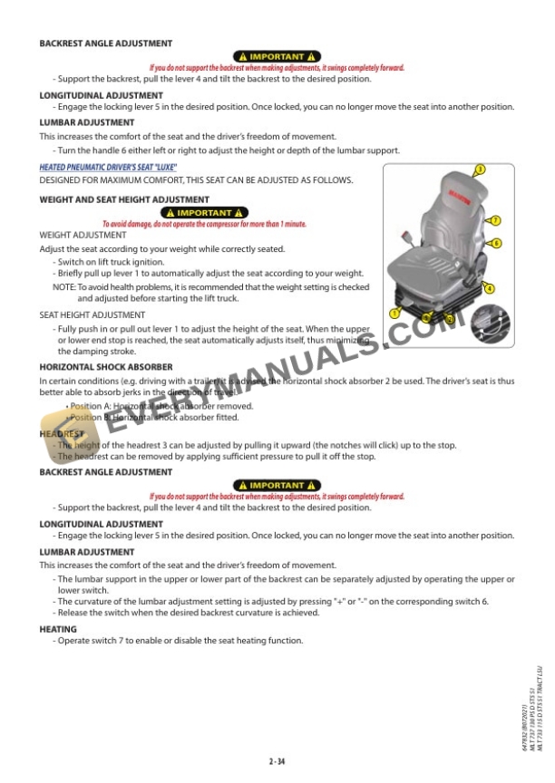 Manitou MLT 737 130 PS D ST5 S1, MLT 733 115 D ST5 S1 TRACT LSU Operator Manual 647832EN-USM3B072021 5 Manitou MLT 737 130 PS D ST5 S1, MLT 733 115 D ST5 S1 TRACT LSU Operator Manual 647832EN-USM3B072021 - Image 3
