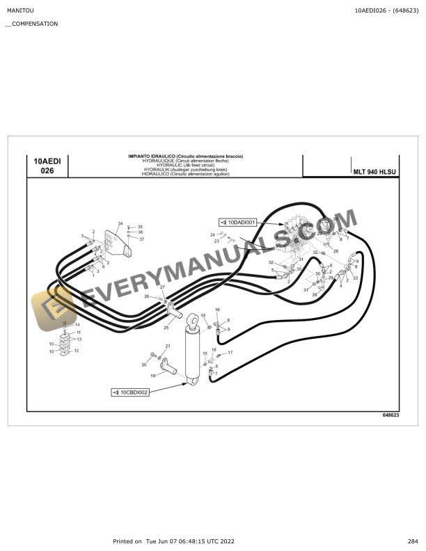 Manitou MLT 741 HLSU, MLT 940 HLSU Parts Catalog 648623 6 Manitou MLT 741 HLSU, MLT 940 HLSU Parts Catalog 648623 - Image 4