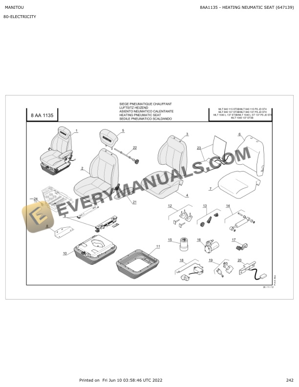 Manitou MLT 840 115 ST3B to MLT 1040 137 ST3B Parts Catalog 647139 7 Manitou MLT 840 115 ST3B to MLT 1040 137 ST3B Parts Catalog 647139 - Image 5