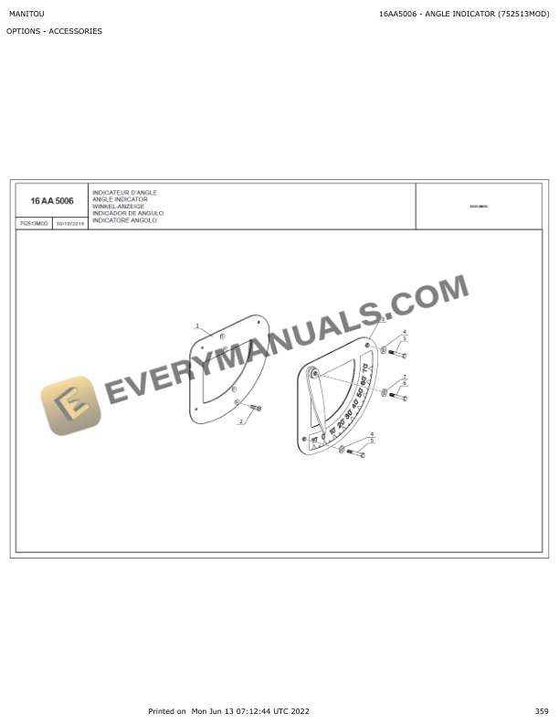 Manitou MLT 845 100D H ST4 S1 Parts Manual 649145 7 Manitou MLT 845 100D H ST4 S1 Parts Manual 649145 - Image 5