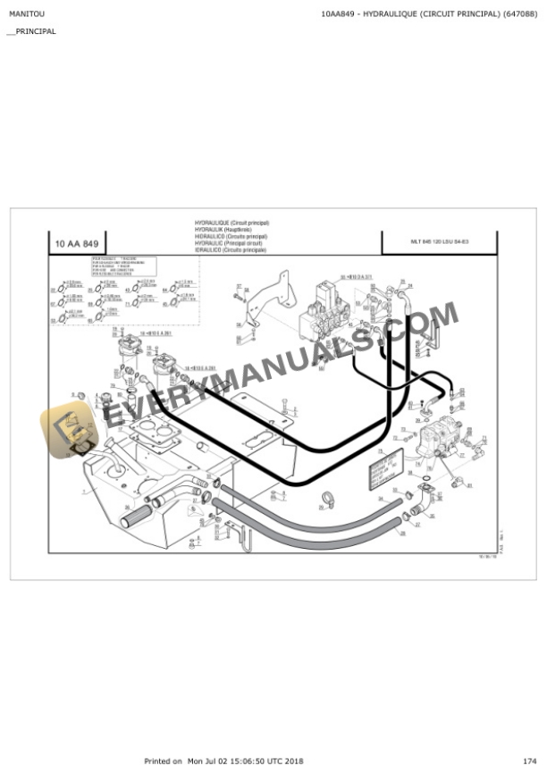 Manitou MLT 845-120 LSU S4-E3 Parts Manual 647088 5 Manitou MLT 845-120 LSU S4-E3 Parts Manual 647088 - Image 3
