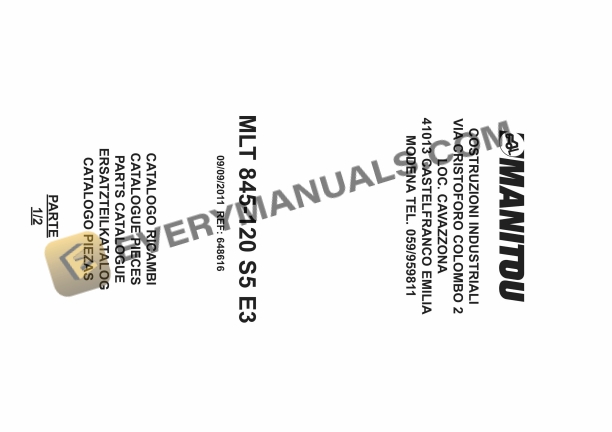 manitou mlt 845 120 s5 e3 parts catalog 648616 part 2 1