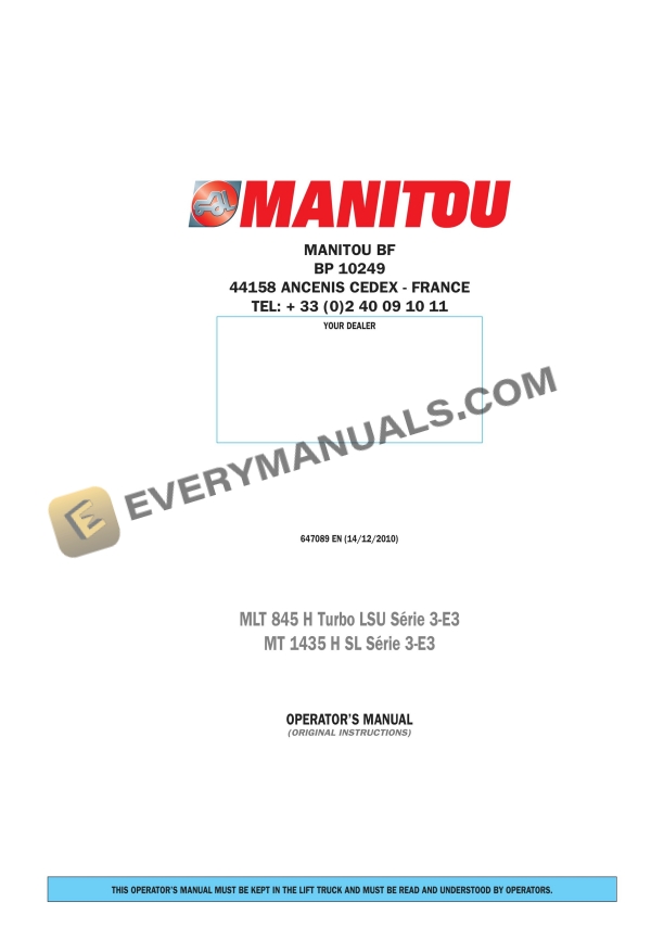 manitou mlt 845 h turbo lsu s3 e3 mt 1435 h sl s3 e3 operator manual 647089en 1