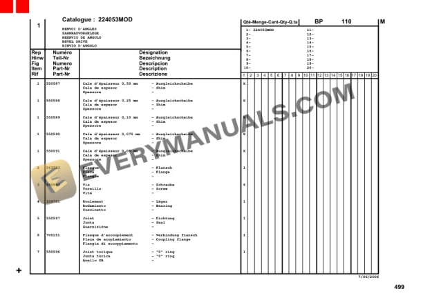 Manitou MLT 940-120 LSU Turbo Series 3-E2 Parts Manual 547850P-4