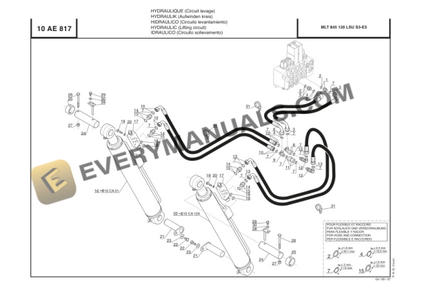 Manitou MLT 940-120 LSU Turbo Series 3-E3 Parts Manual 547980P-3