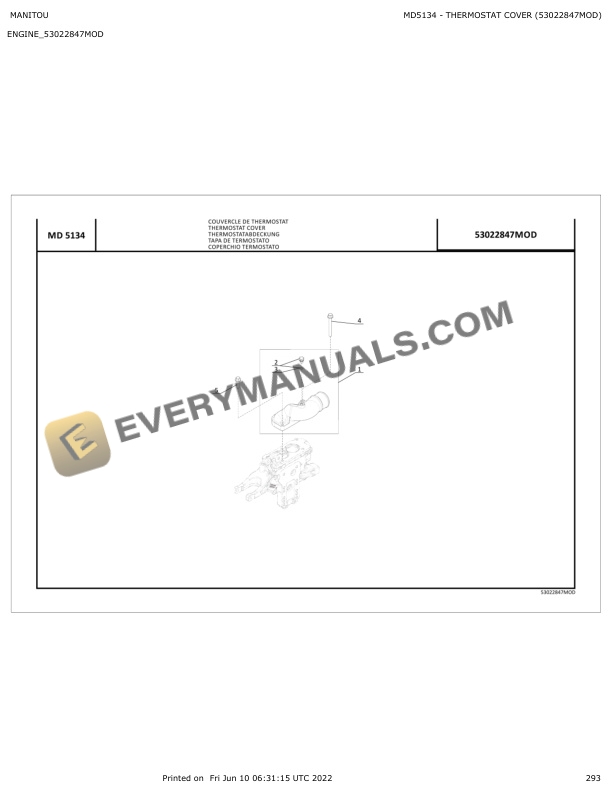 Manitou MLT 960 104J ST4 S2 ARMEE Parts Manual 649046 6 Manitou MLT 960 104J ST4 S2 ARMEE Parts Manual 649046 - Image 4