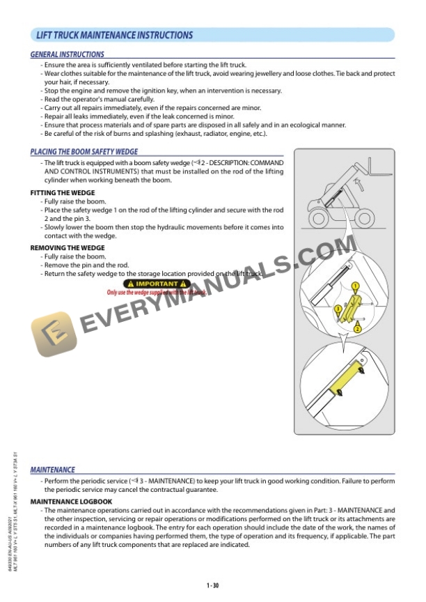 Manitou MLT 961 160 V- L Y ST5 S1, MLT-X 961 160 V- L Y ST3A S1 Operator Manual 649330 EN-AU-US-2