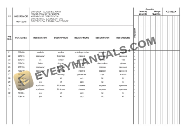 Manitou MLT-X 845 120M ST3A S6 Parts Manual 649225 5 Manitou MLT-X 845 120M ST3A S6 Parts Manual 649225 - Image 3