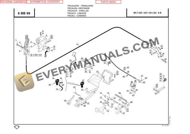 Manitou MLT630 T Series B-E2, MLT634-120 LSU Series B-E2 Parts Manual 547845P-2