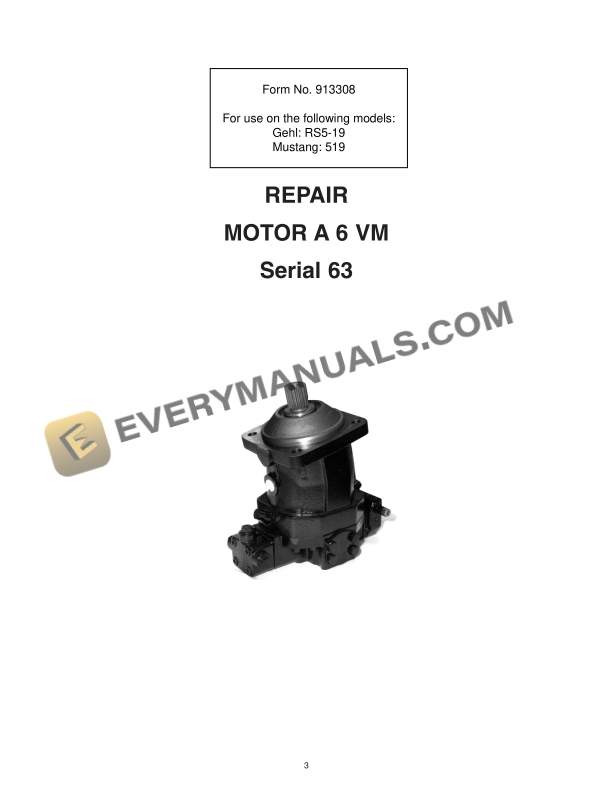 manitou motor a 6 vm serial 63 repair manual 913308 1
