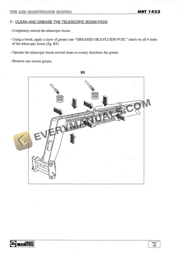 Manitou MRT 1432 Comfort Line Use and Maintenance Manual 547622EN-3