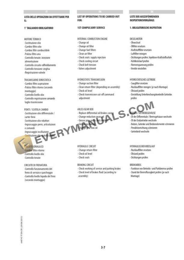 Manitou MRT 1440 ST3B (400) Easy, MRT 1640 ST3B (400) Easy, MRT 1840 ST3B (400-360) Easy Operator Manual 648747 IT-EN-DE-4