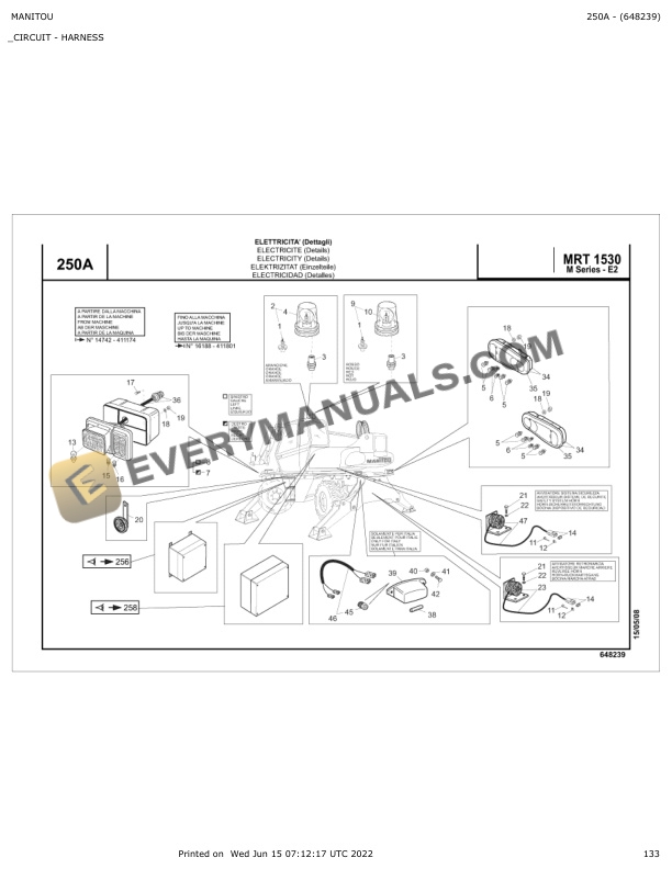 Manitou MRT 1530 M Series-E2 Parts Manual 648239 4 Manitou MRT 1530 M Series-E2 Parts Manual 648239 - Image 2