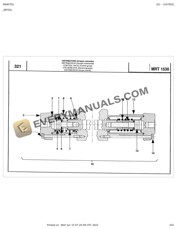 Manitou MRT 1530 Parts Manual 547592 6 Manitou MRT 1530 Parts Manual 547592 - Image 4