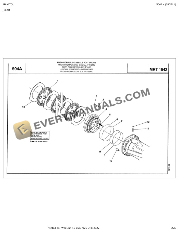 Manitou MRT 1542 Parts Manual 547611 5 Manitou MRT 1542 Parts Manual 547611 - Image 3