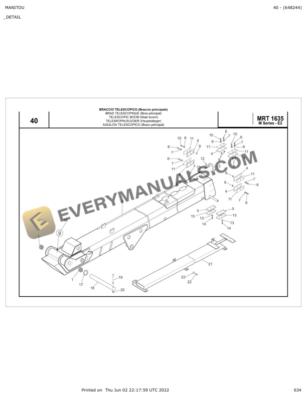 Manitou MRT 1635 M Series-E2 Parts Manual 648244 7 Manitou MRT 1635 M Series-E2 Parts Manual 648244 - Image 5